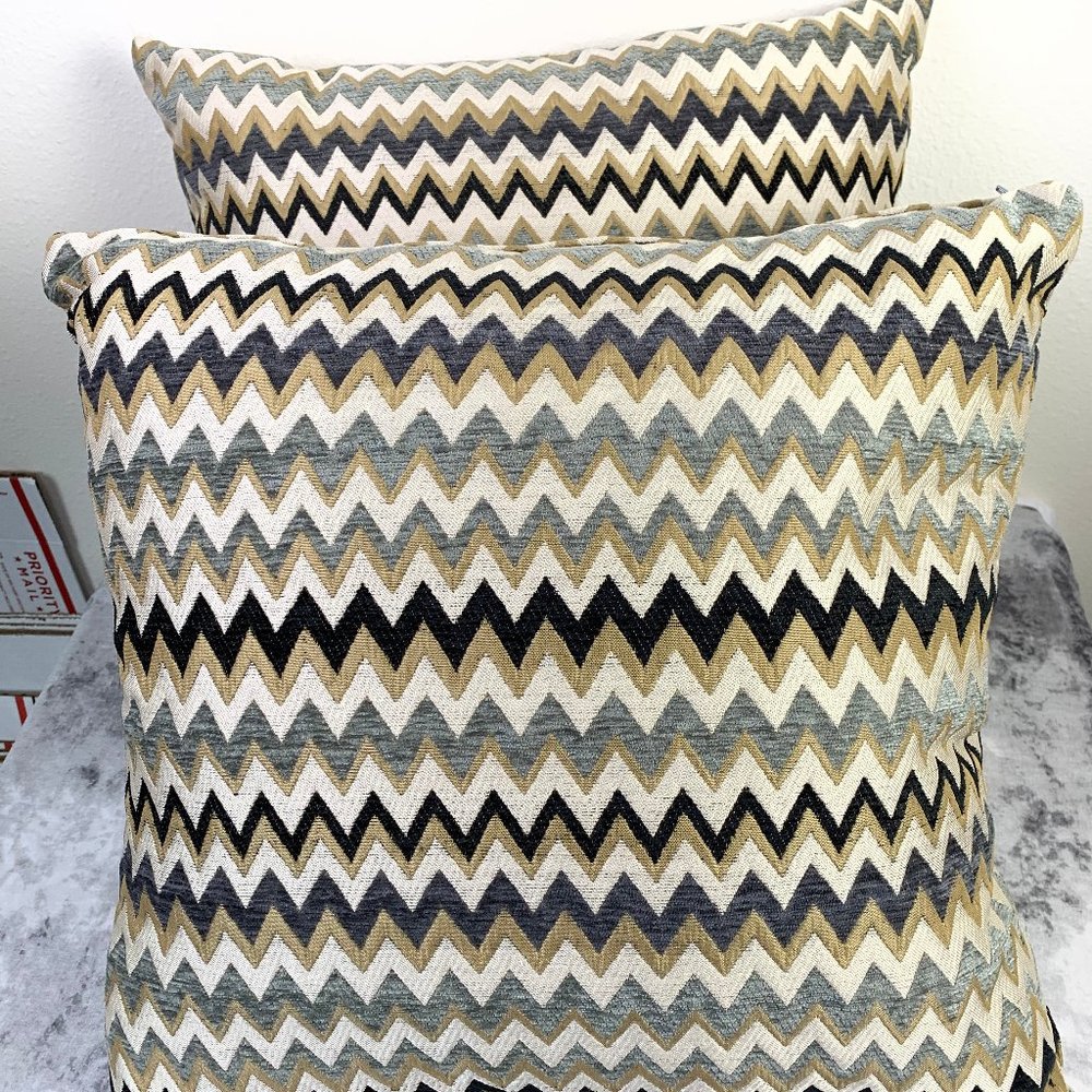 SIS Covers Premium Fabric Pillows Lot of 2